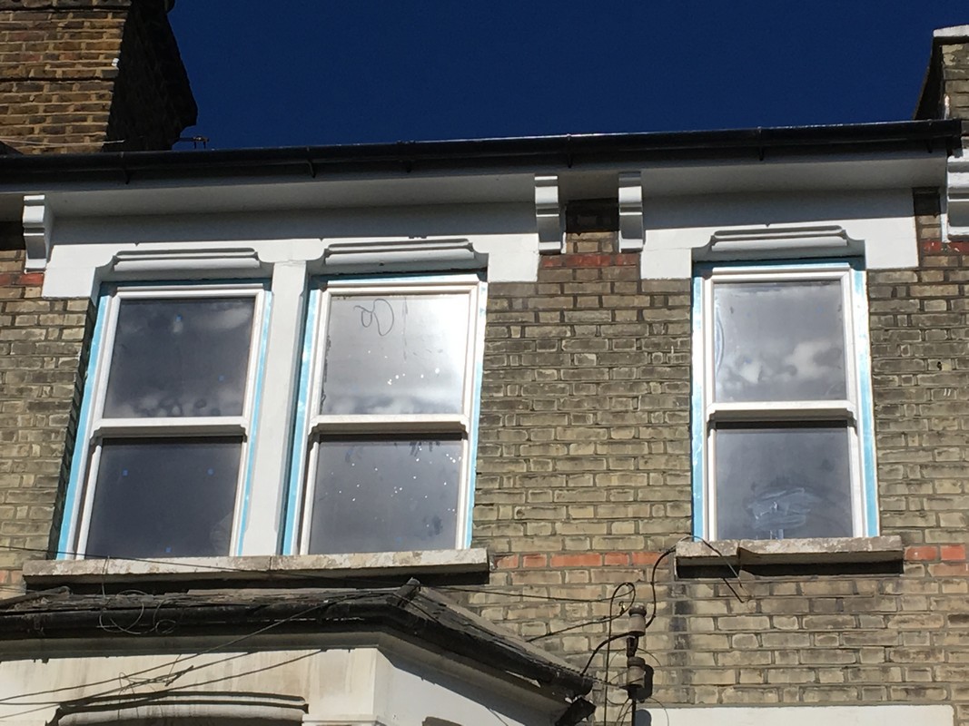 New uPVC sash windows fitted on Victorian terrace in Finchley Central
