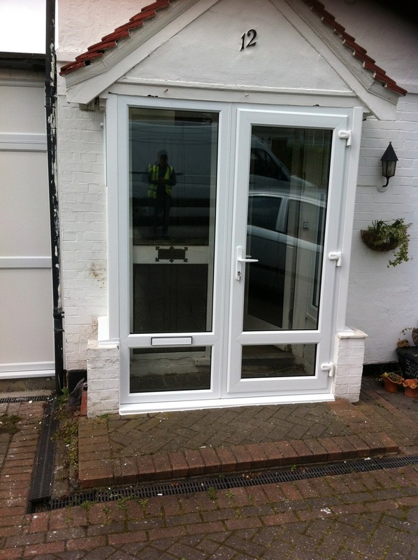 uPVC French doors fitted as front entrance in Finchley Central